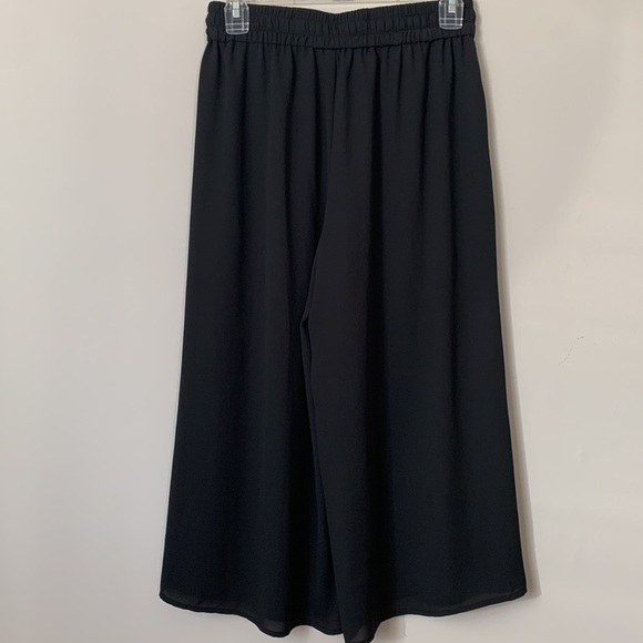 BABATON | black cropped wide-legged culotte pants - Picture 8 of 12